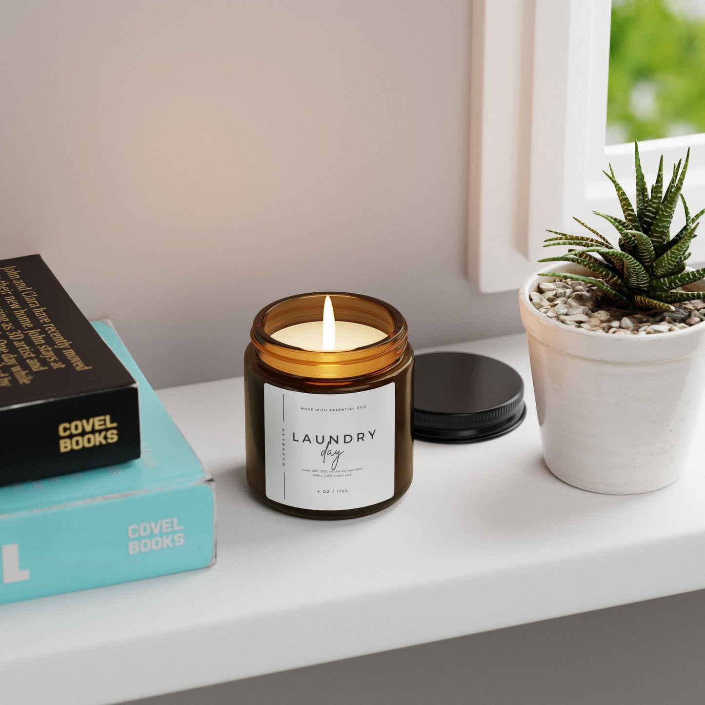MOONBEAM scented candle Laundry Day white label