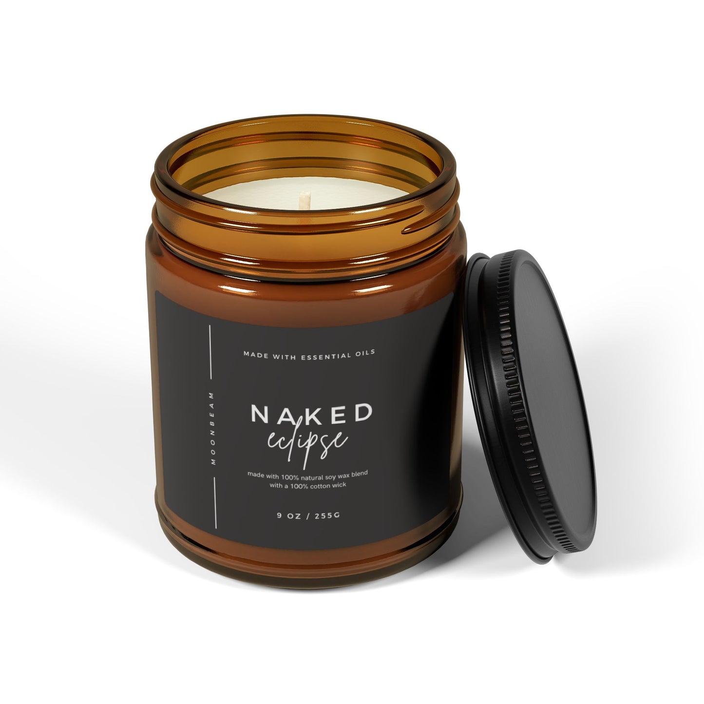 MOONBEAM unscented candle Naked Eclipse